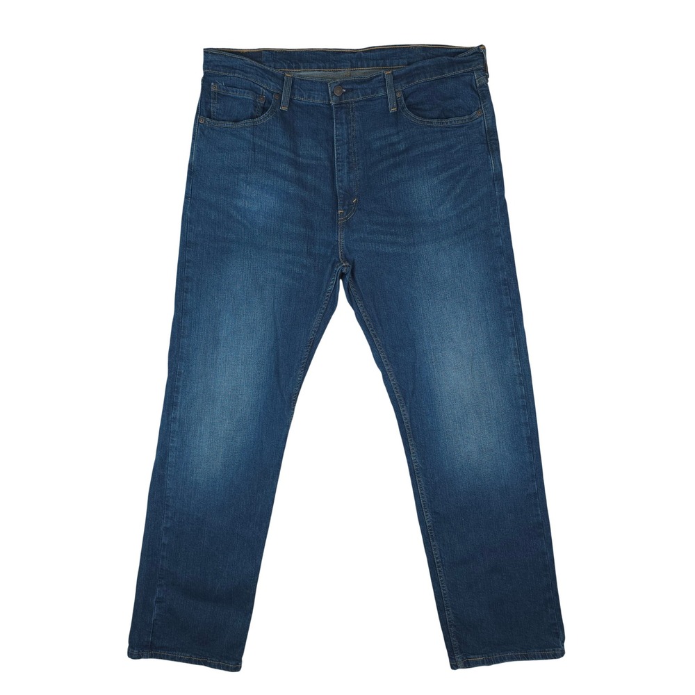 Levis 505 Regular Fit Jeans Mens 40x32 Blue Straight Leg Stretch Denim 2022